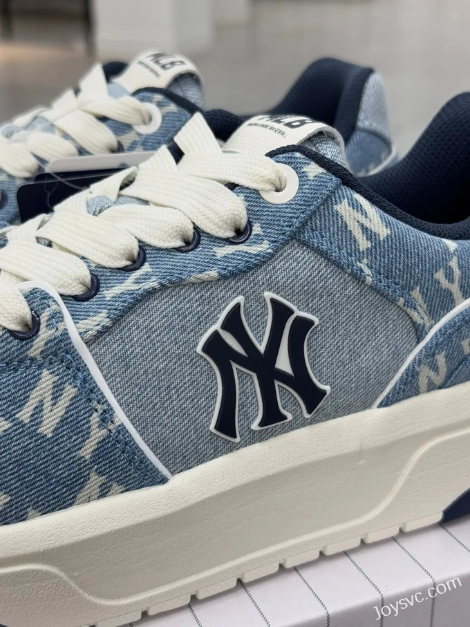 MLB Chunky Liner Denim Blue White Dad Shoes