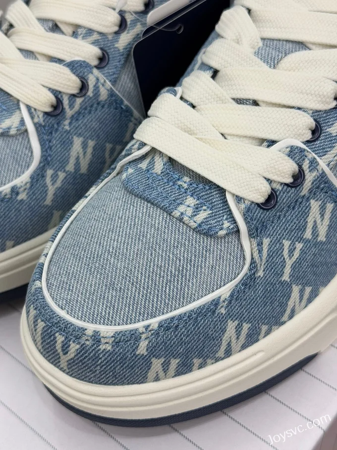 MLB Chunky Liner Denim Blue White Dad Shoes