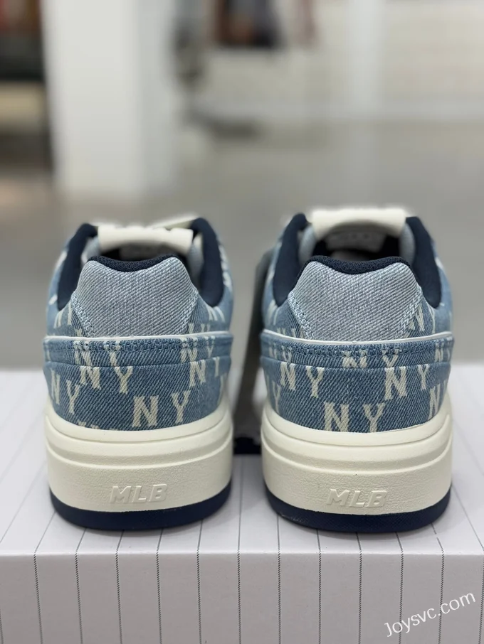 MLB Chunky Liner Denim Blue White Dad Shoes