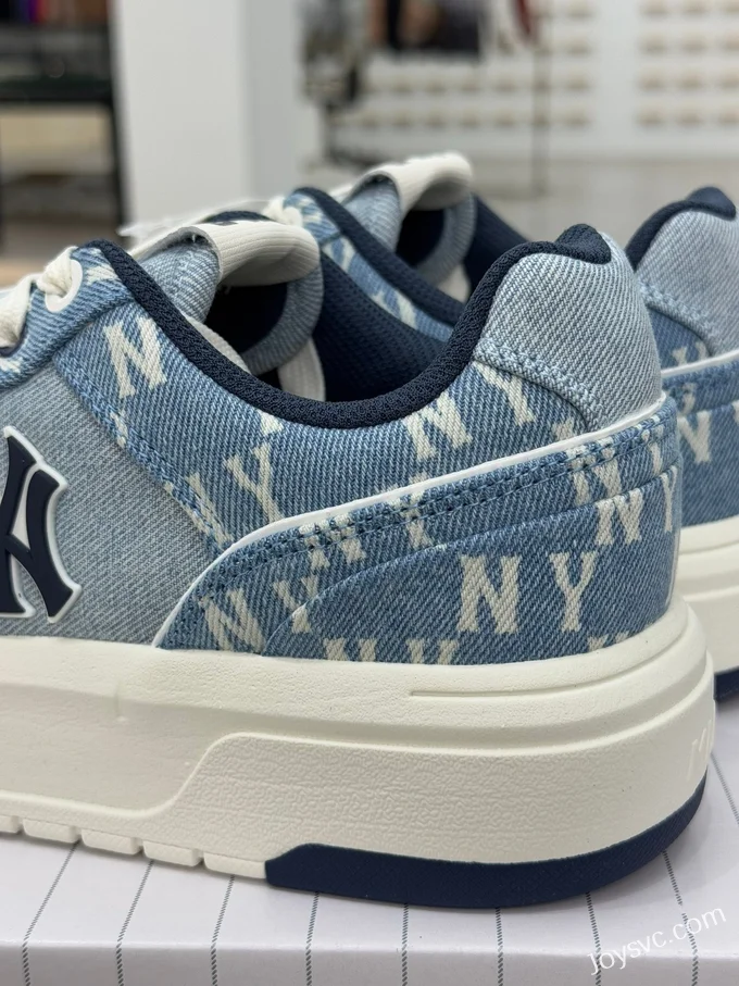 MLB Chunky Liner Denim Blue White Dad Shoes