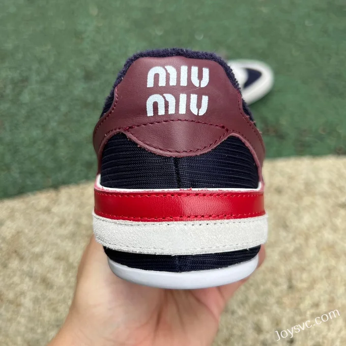 MIU MIU Bella Lily White Blue Red Training Shoes