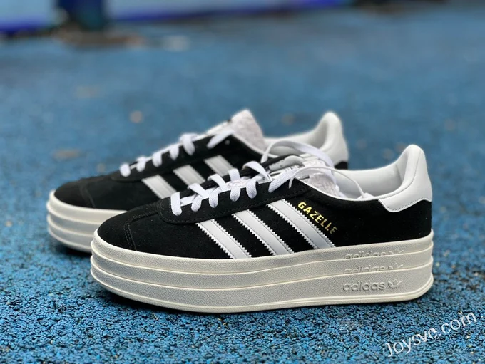 Adidas Gazelle Bold Black White Retro Sneakers HQ6912