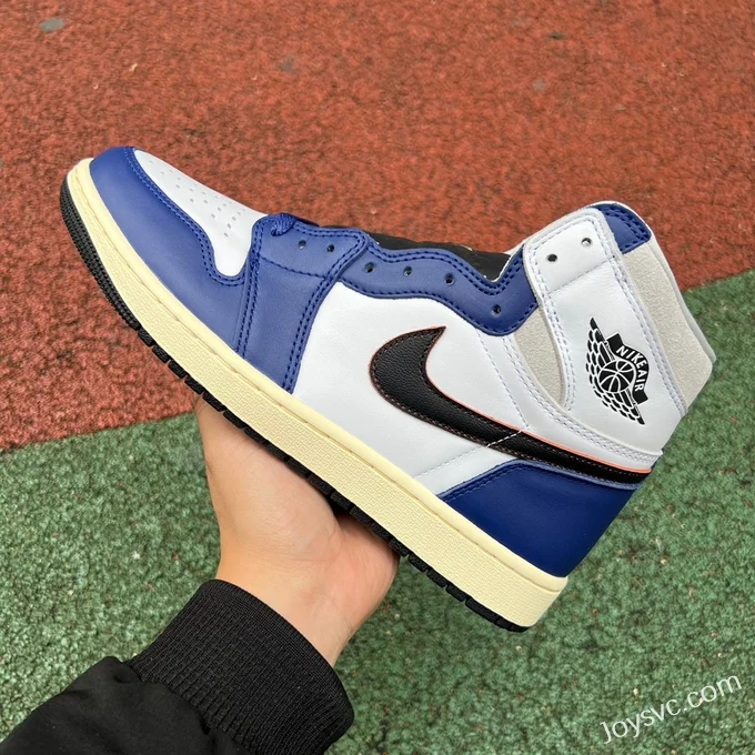 Air Jordan 1 High DZ5485-100 White Deep Royal Blue Retro