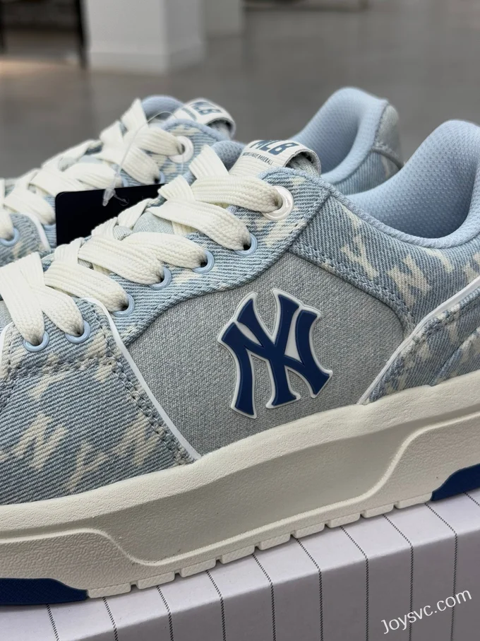 MLB Chunky Liner Denim Blue White Dad Shoes