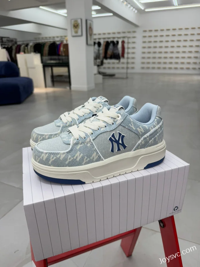 MLB Chunky Liner Denim Blue White Dad Shoes