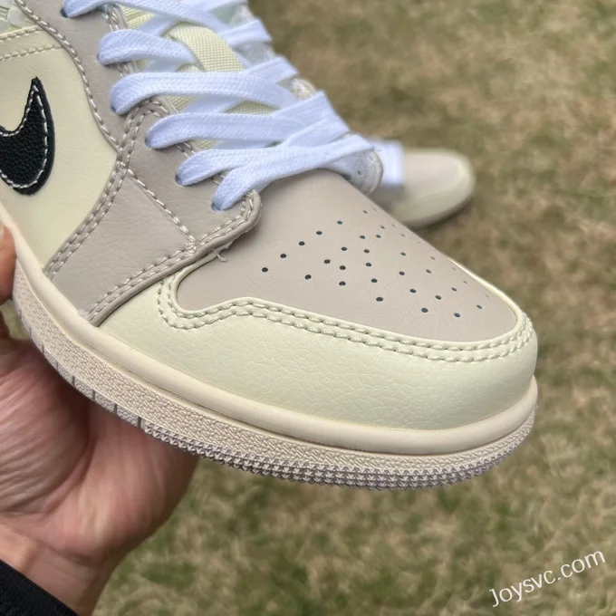 Air Jordan 1 Low HQ3440-101 Beige Brown Pure Version