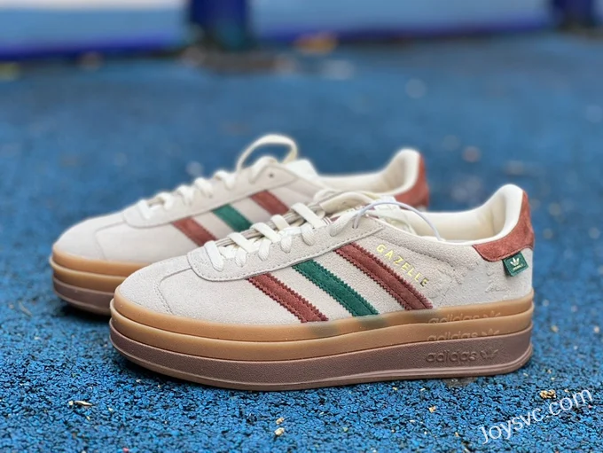 Adidas Gazelle Bold White Brown Retro Sneakers IG3685