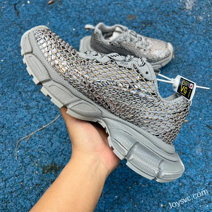 Balenciaga 10XL Grey Mesh Sneakers