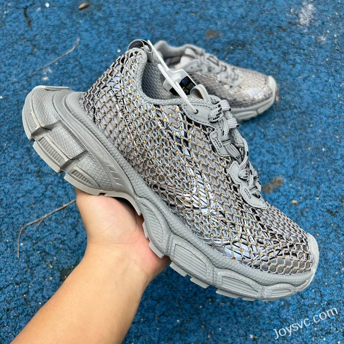 Balenciaga 10XL Grey Mesh Sneakers