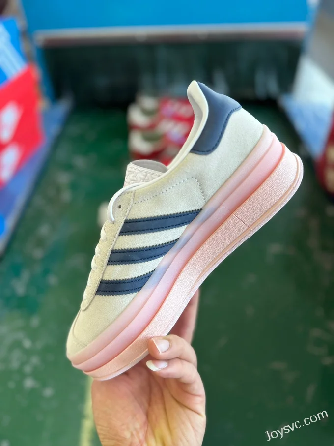 Adidas Gazelle Bold White Blue Pink Retro Sneakers IE6508