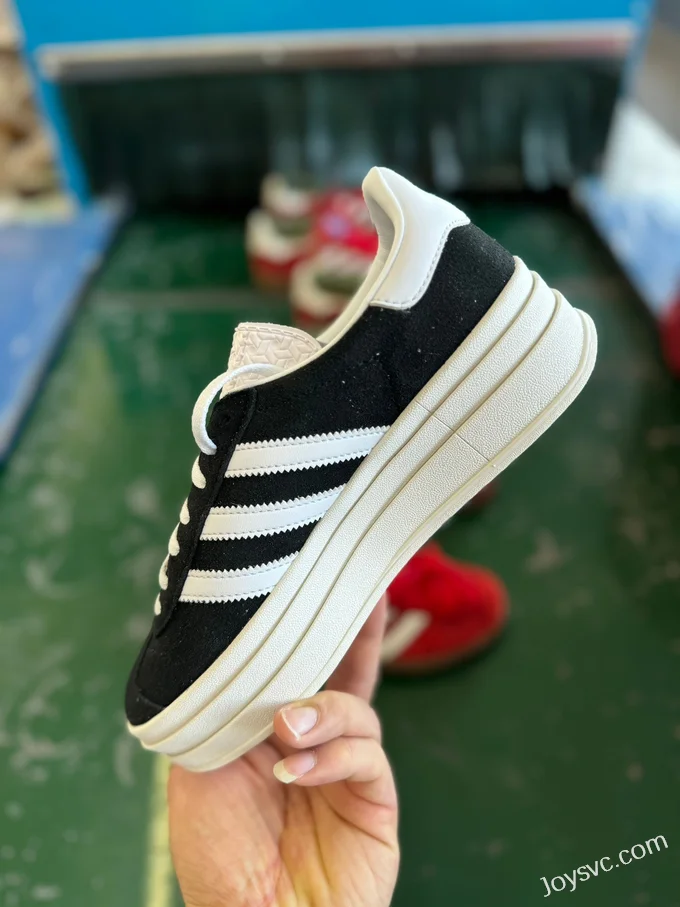 Adidas Gazelle Bold Black White Retro Sneakers HQ6912