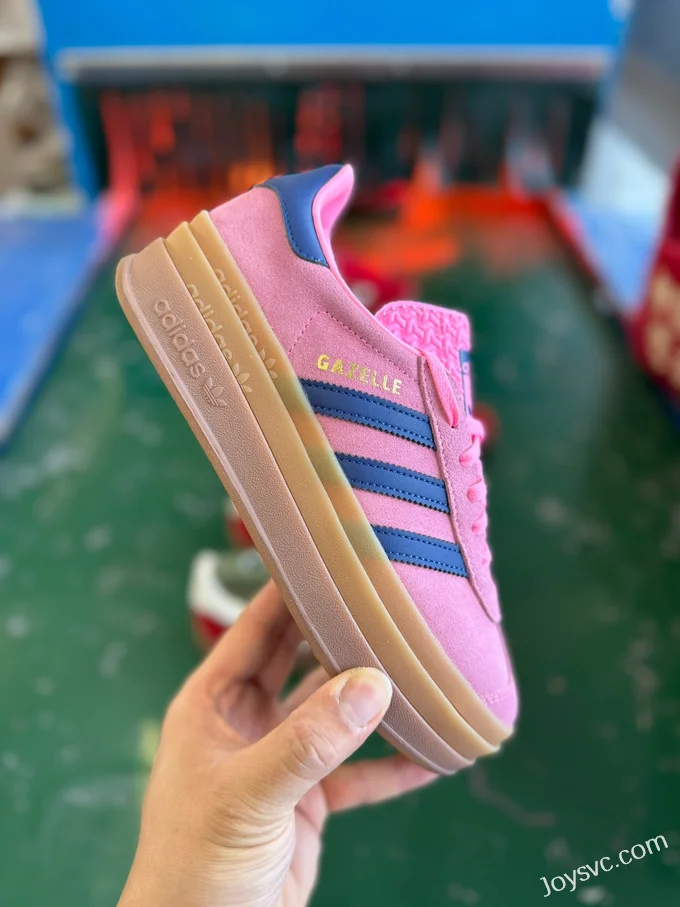 Adidas Gazelle Bold Pink Blue Retro Sneakers HO6122