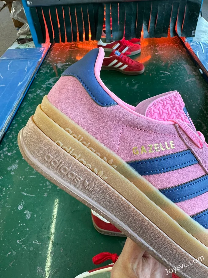 Adidas Gazelle Bold Pink Blue Retro Sneakers HO6122