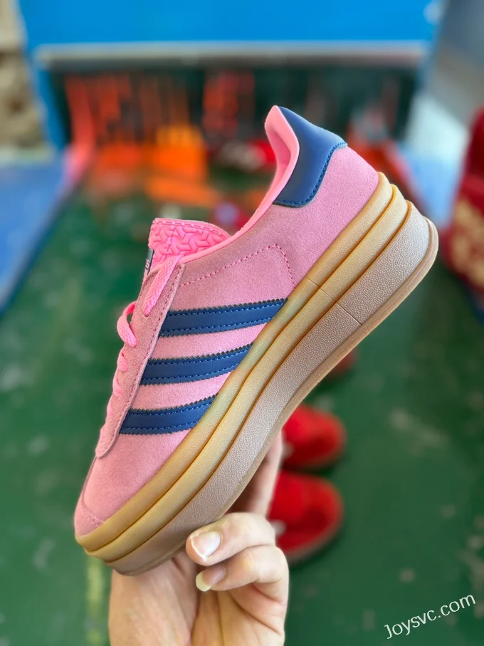 Adidas Gazelle Bold Pink Blue Retro Sneakers HO6122