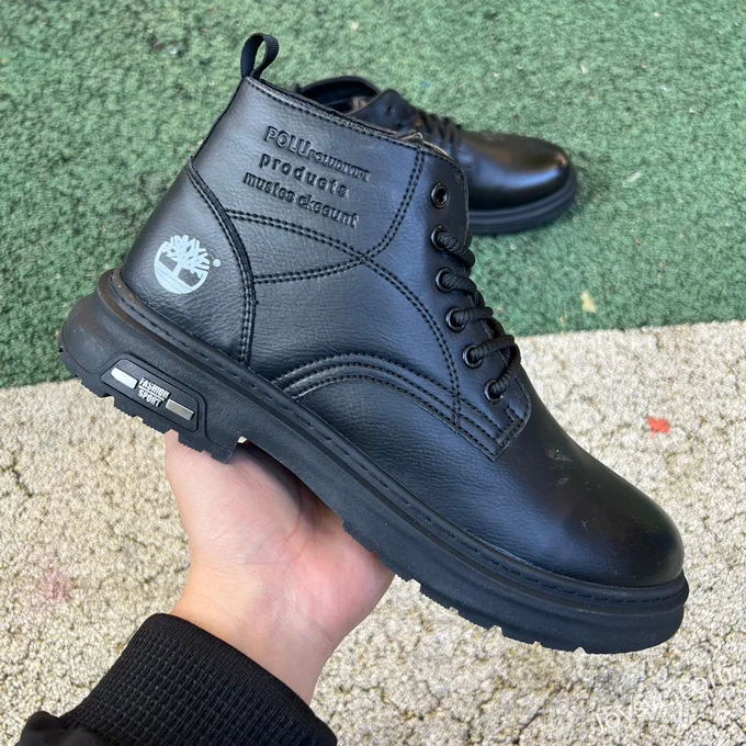 Timberland Black Mid Top Boots