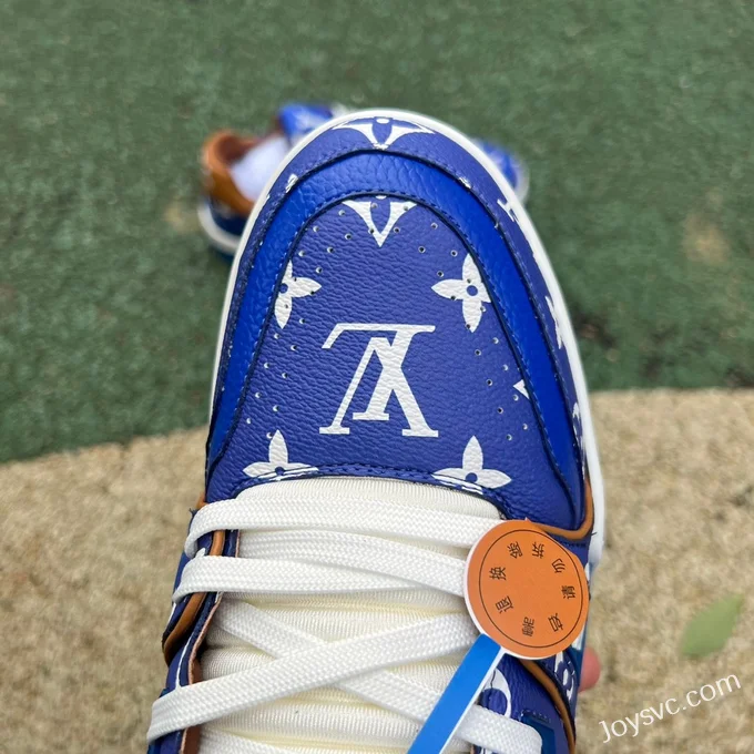 Louis Vuitton Trainer Blue Brown