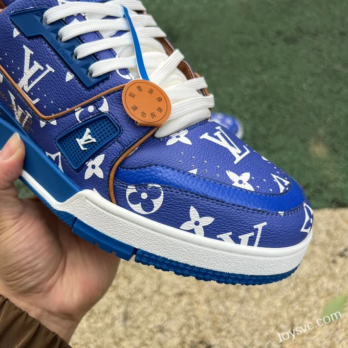 Louis Vuitton Trainer Blue Brown