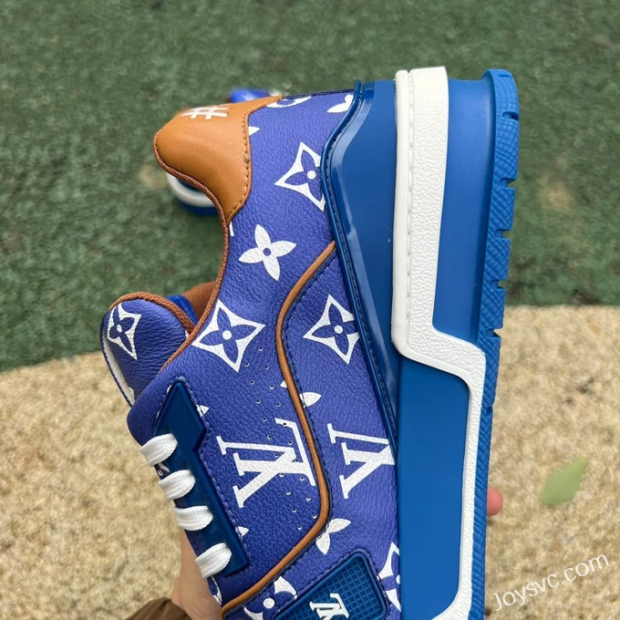 Louis Vuitton Trainer Blue Brown