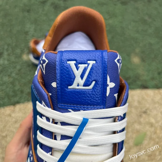 Louis Vuitton Trainer Blue Brown