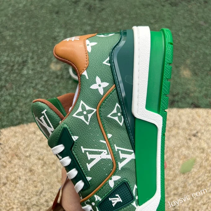 Louis Vuitton Trainer Green Brown