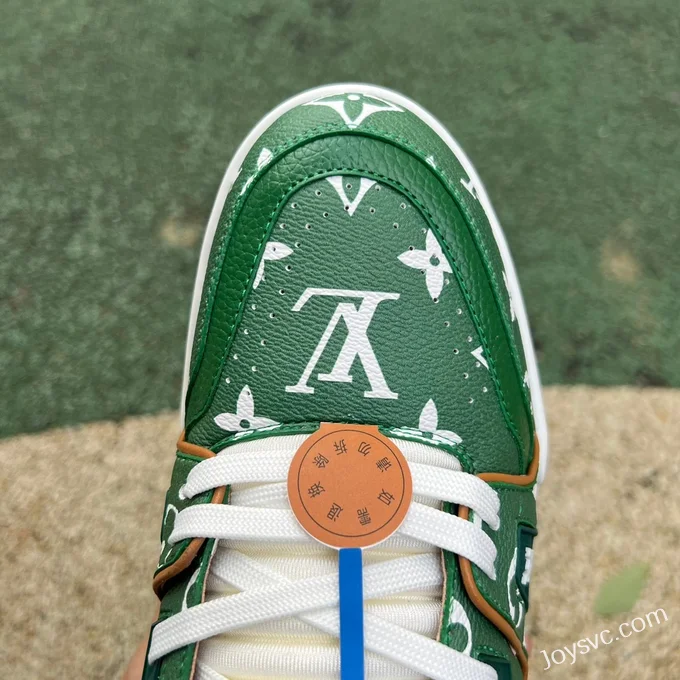 Louis Vuitton Trainer Green Brown