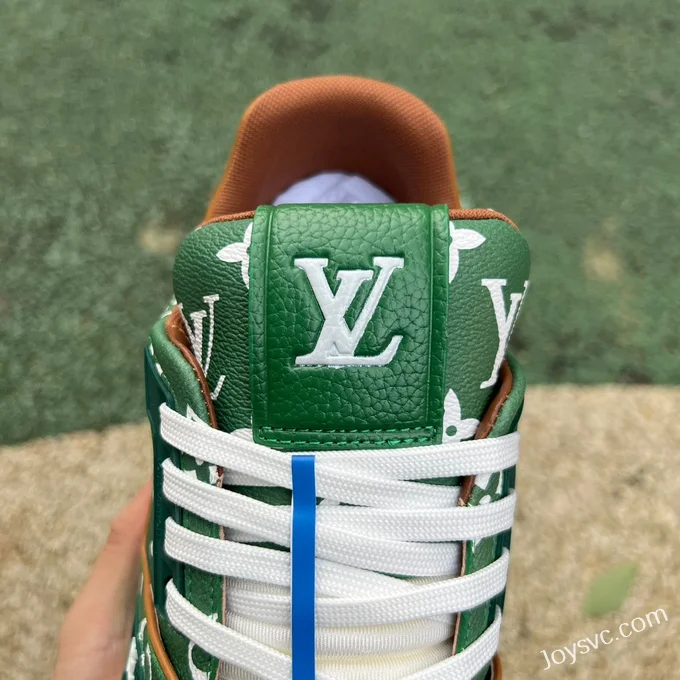 Louis Vuitton Trainer Green Brown