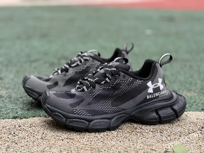 Under Armour x Balenciaga 3XL Black Sneakers