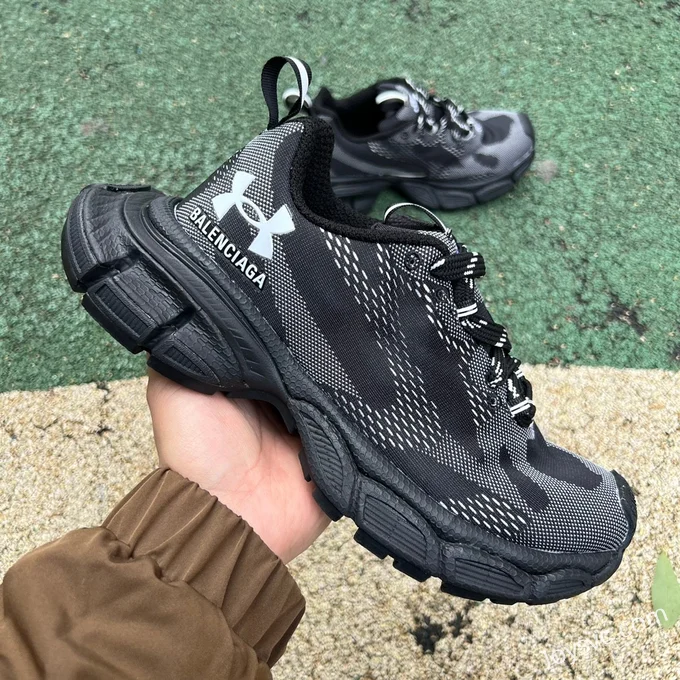 Under Armour x Balenciaga 3XL Black Sneakers