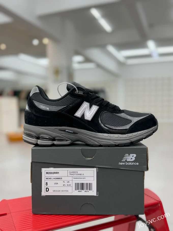 NB 2002R Black Grey Silver New Balance 2002R Retro Running Shoes