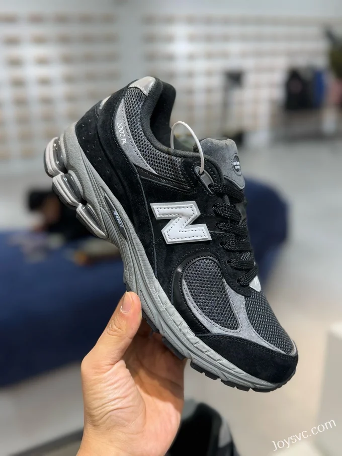 NB 2002R Black Grey Silver New Balance 2002R Retro Running Shoes