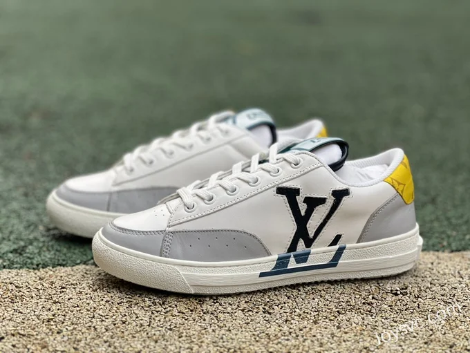 Louis Vuitton Charlie Denim Low White Grey