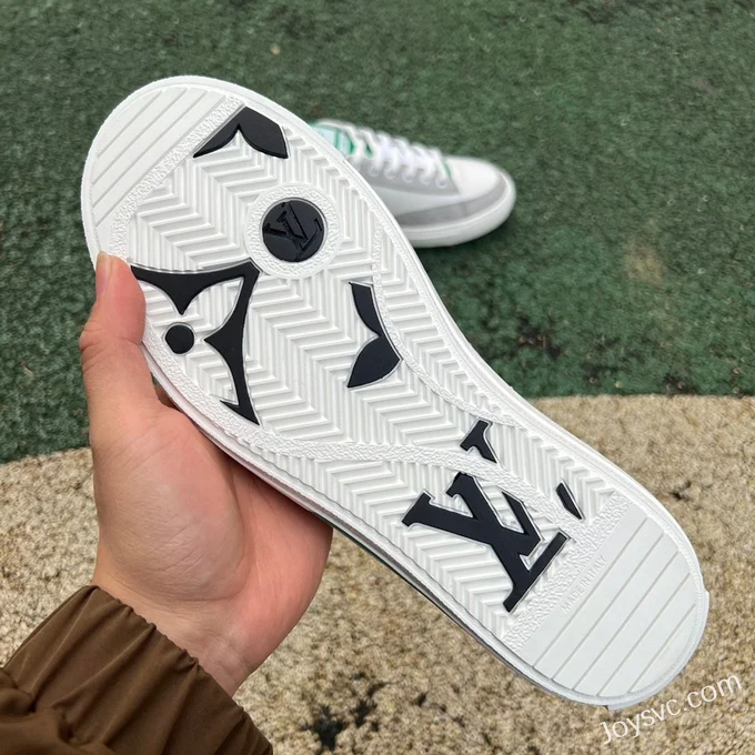 Louis Vuitton Charlie Denim Low White Grey Green