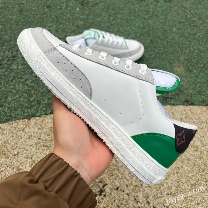 Louis Vuitton Charlie Denim Low White Grey Green