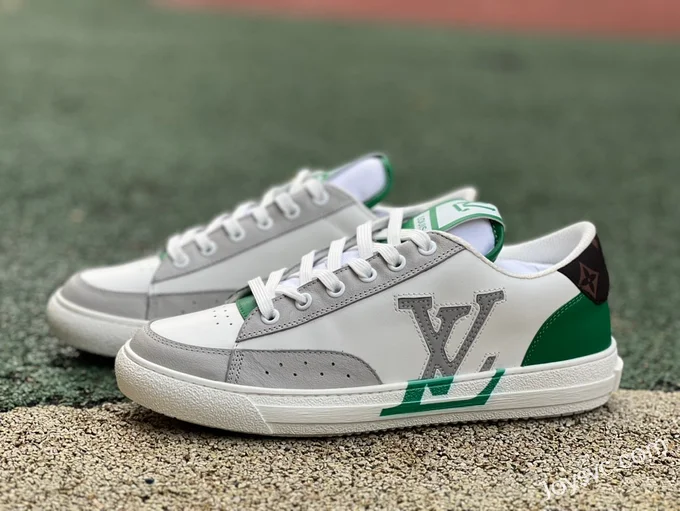 Louis Vuitton Charlie Denim Low White Grey Green