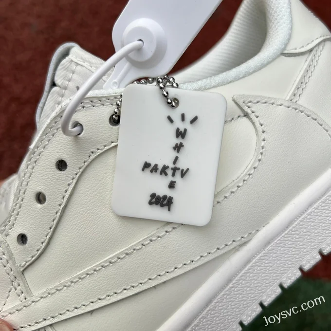 Travis Scott x Air Jordan 1 Low Golf TD1288-111 Triple White Reverse Swoosh