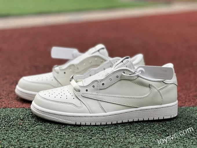 Travis Scott x Air Jordan 1 Low Golf TD1288-111 Triple White Reverse Swoosh