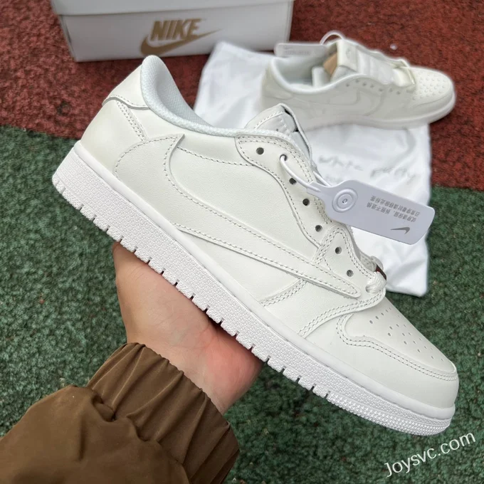 Travis Scott x Air Jordan 1 Low Golf TD1288-111 Triple White Reverse Swoosh