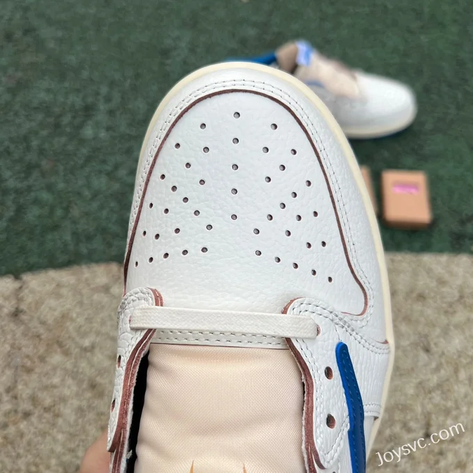 Travis Scott x Fragment Design x Air Jordan 1 Low White Blue DM7866-104