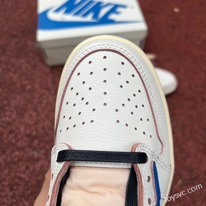 Travis Scott x Fragment Design x Air Jordan 1 Low White Blue DM7866-104