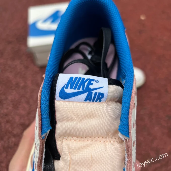 Travis Scott x Fragment Design x Air Jordan 1 Low White Blue DM7866-104