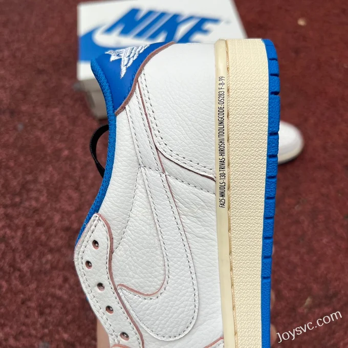 Travis Scott x Fragment Design x Air Jordan 1 Low White Blue DM7866-104