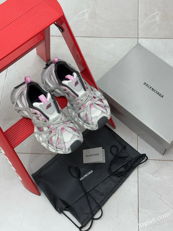 Balenciaga 3XL Lace-Up Grey Pink Spider-Man Retro Dad Shoes