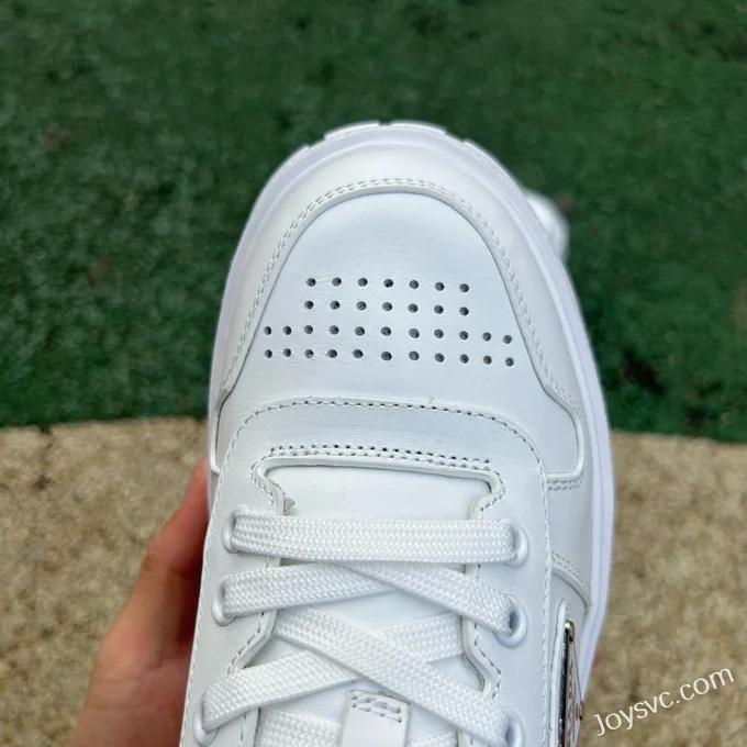 PRADA Leather Low Top White Sneakers