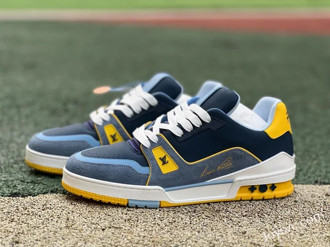 Louis Vuitton Trainer Blue Yellow