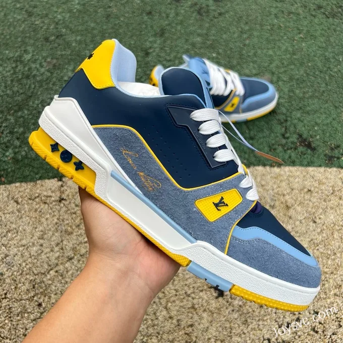 Louis Vuitton Trainer Blue Yellow