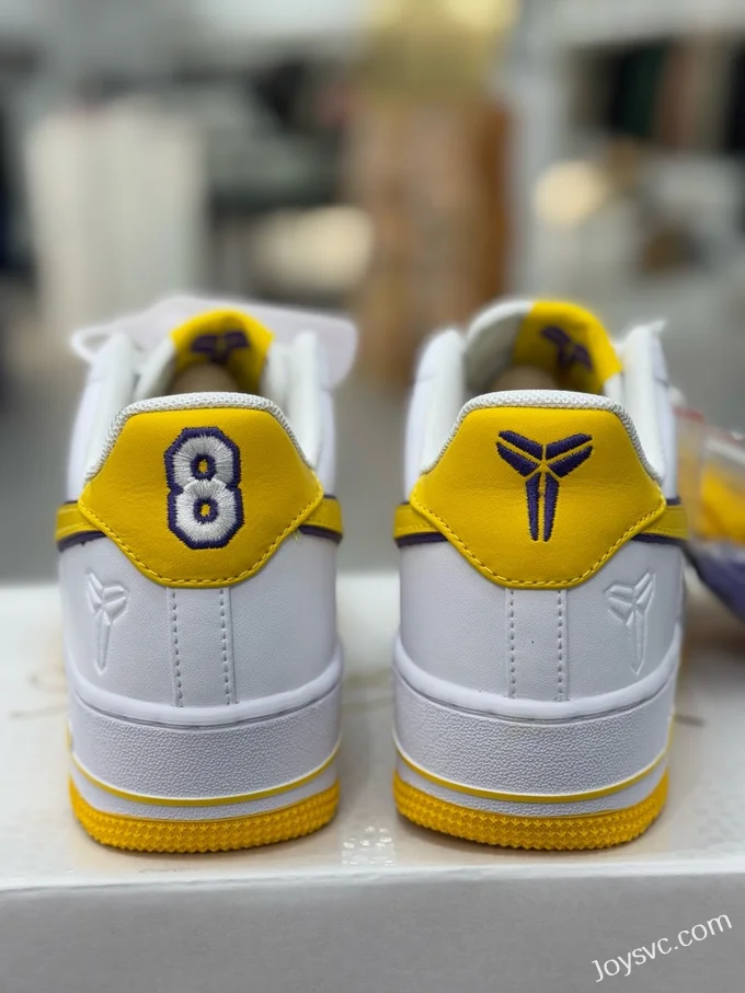 Kobe Bryant x Nike Air Force 1 White Yellow Purple FZ1151-100