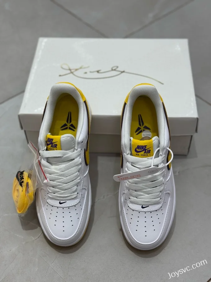 Kobe Bryant x Nike Air Force 1 White Yellow Purple FZ1151-100