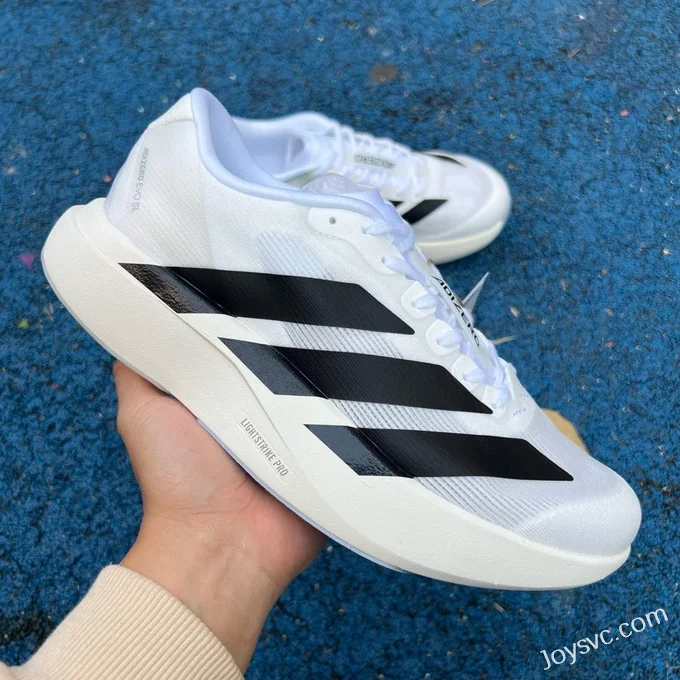 Adidas Adizero Evo SL White Black Running Shoes JH6206