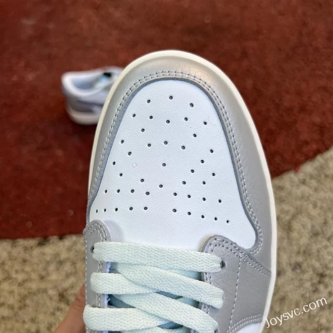 Air Jordan 1 Low HF3144-100 White Grey Silver Laser CNY