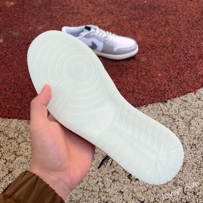 Air Jordan 1 Low HF3144-100 White Grey Silver Laser CNY